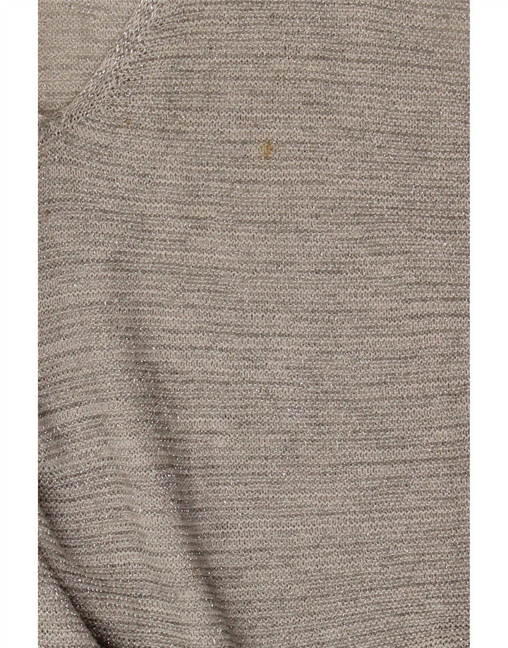 Canotta da donna Benetton UK 14 grande cotone grigio