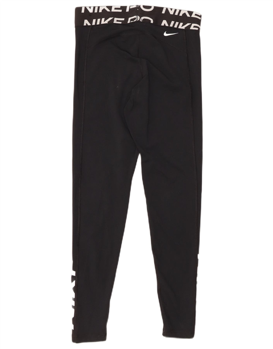 Leggings grafici NIKE Dri Fit da donna UK 12 medio nero poliestere