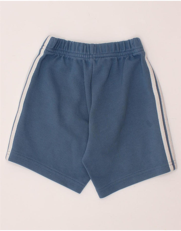 Completo ADIDAS da 2 pezzi con grafica per ragazzi, 3-4 anni, in cotone color block blu