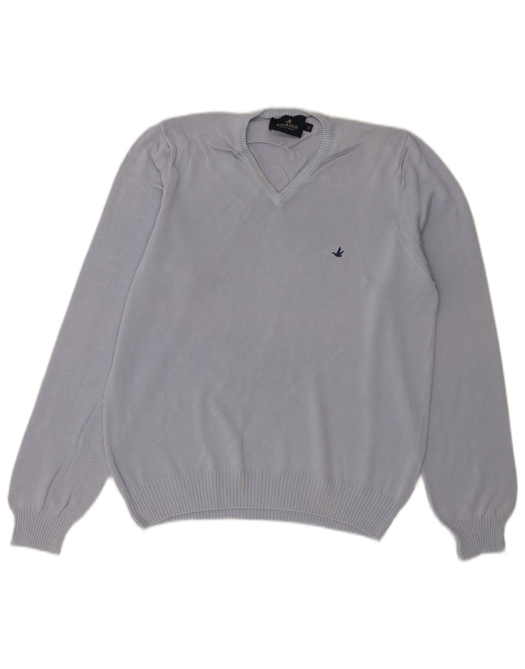 Maglione da donna con scollo a V Brooksfield IT 48 XL cotone blu