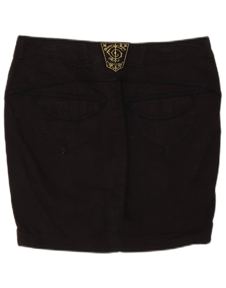 Minigonna da donna Guess W28 media in cotone nero