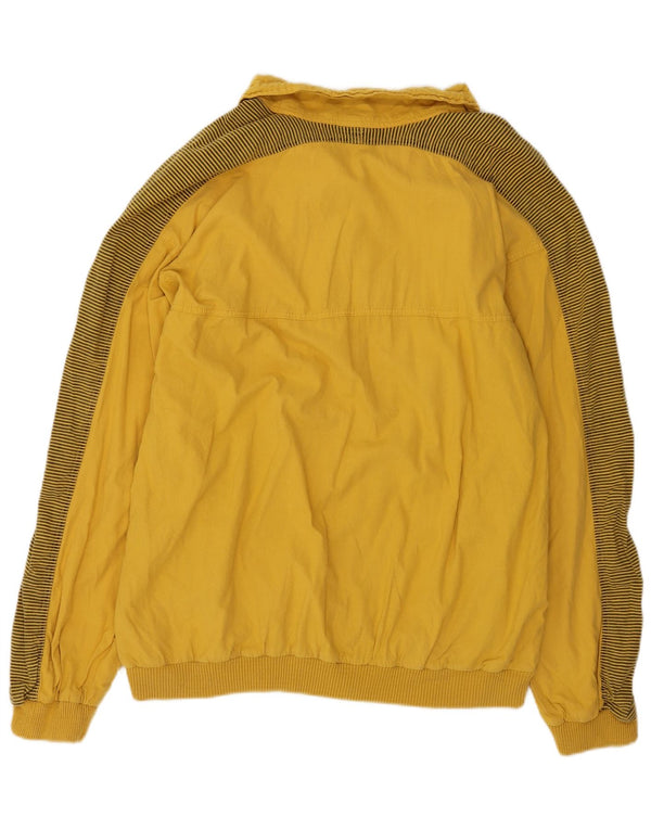 Giacca anorak vintage da uomo UK 42 XL cotone a righe gialle