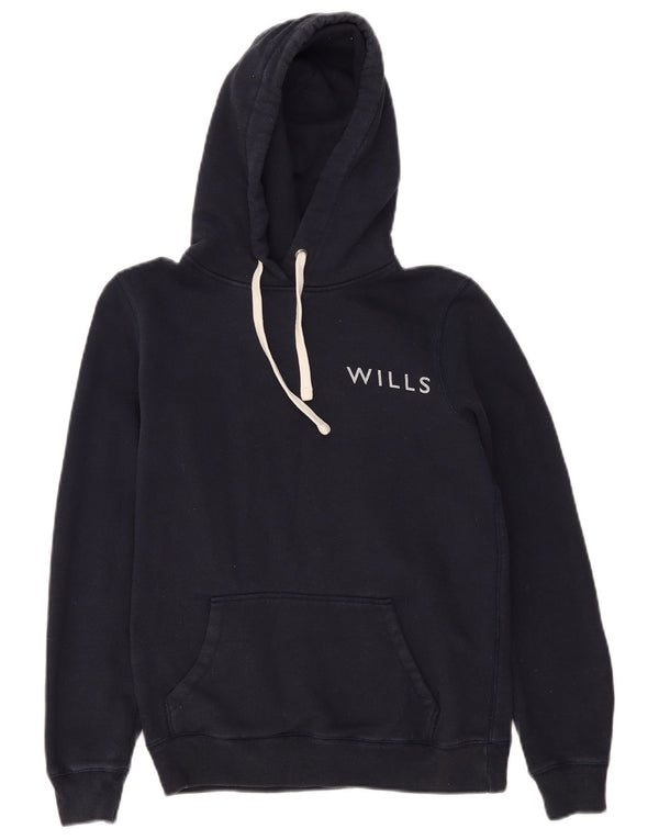 Maglione con cappuccio grafico Salcombe da donna Jack Wills UK 8 piccolo blu navy