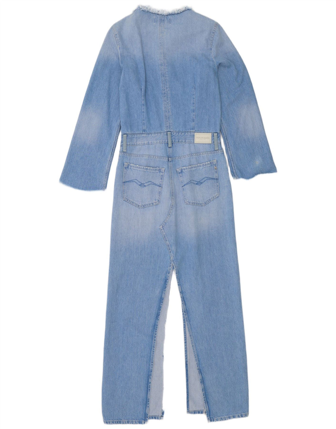 Tuta in denim da donna Replay UK 10 piccola in cotone blu