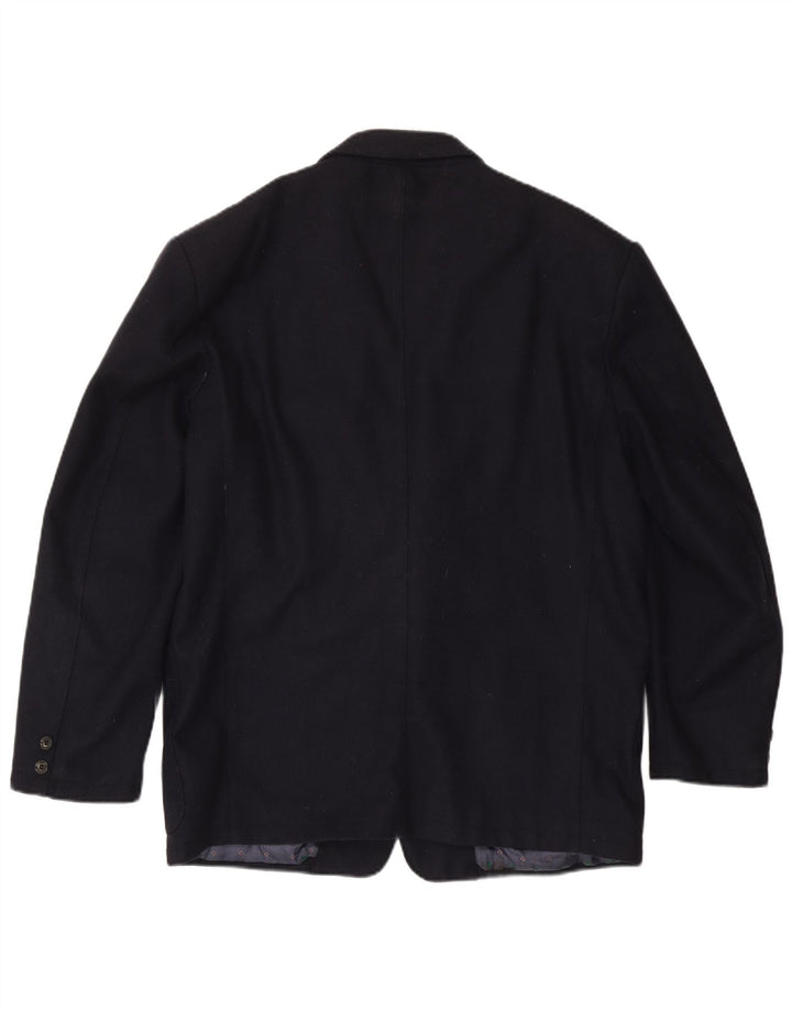 Giacca blazer da uomo a 2 bottoni Carrera UK 42 XL lana blu navy