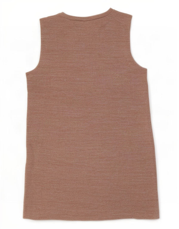 Abito a trapezio senza maniche da donna Zara UK 14 grande cotone rosa