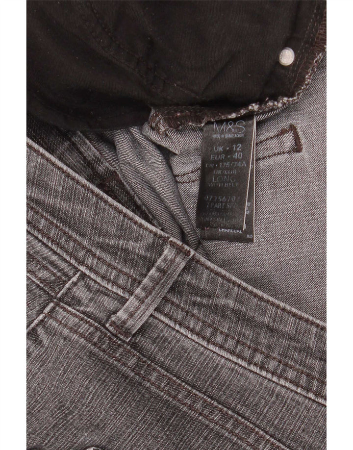 Jeans Bootcut da donna Marks & Spencer UK 12 Medio W30 L34 Cotone grigio