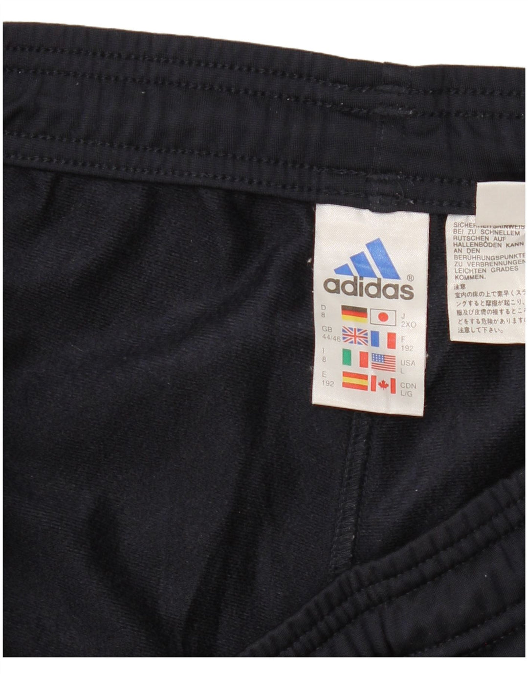 Pantaloni da tuta da uomo ADIDAS UK 44/46 Large Blu Navy Poliestere