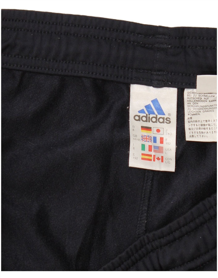 Pantaloni da tuta da uomo ADIDAS UK 44/46 Large Blu Navy Poliestere