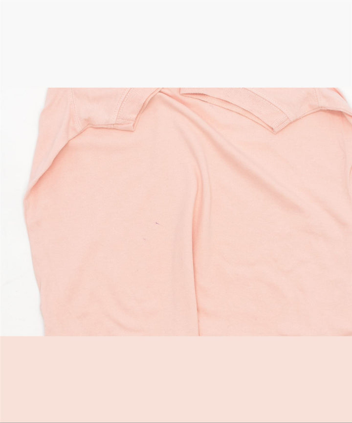 LOTTO Womens Polo Shirt UK 14 Large Pink Cotton | Vintage | Thrift | Second-Hand | Used Clothing | Messina Hembry 