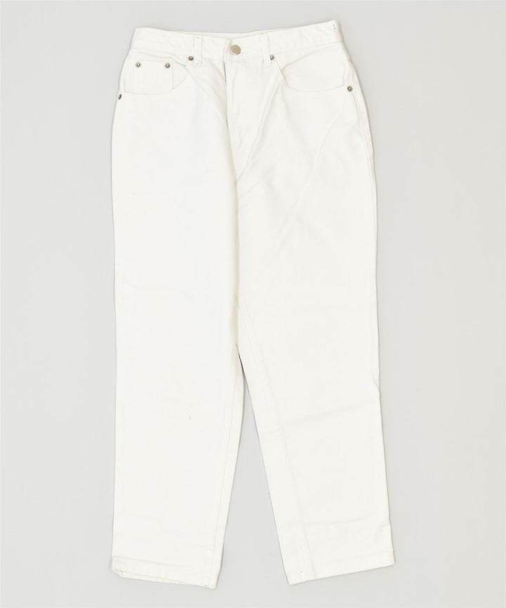 FORENZA Womens Tapered Jeans W28 L26 White Cotton Classic | Vintage | Thrift | Second-Hand | Used Clothing | Messina Hembry 