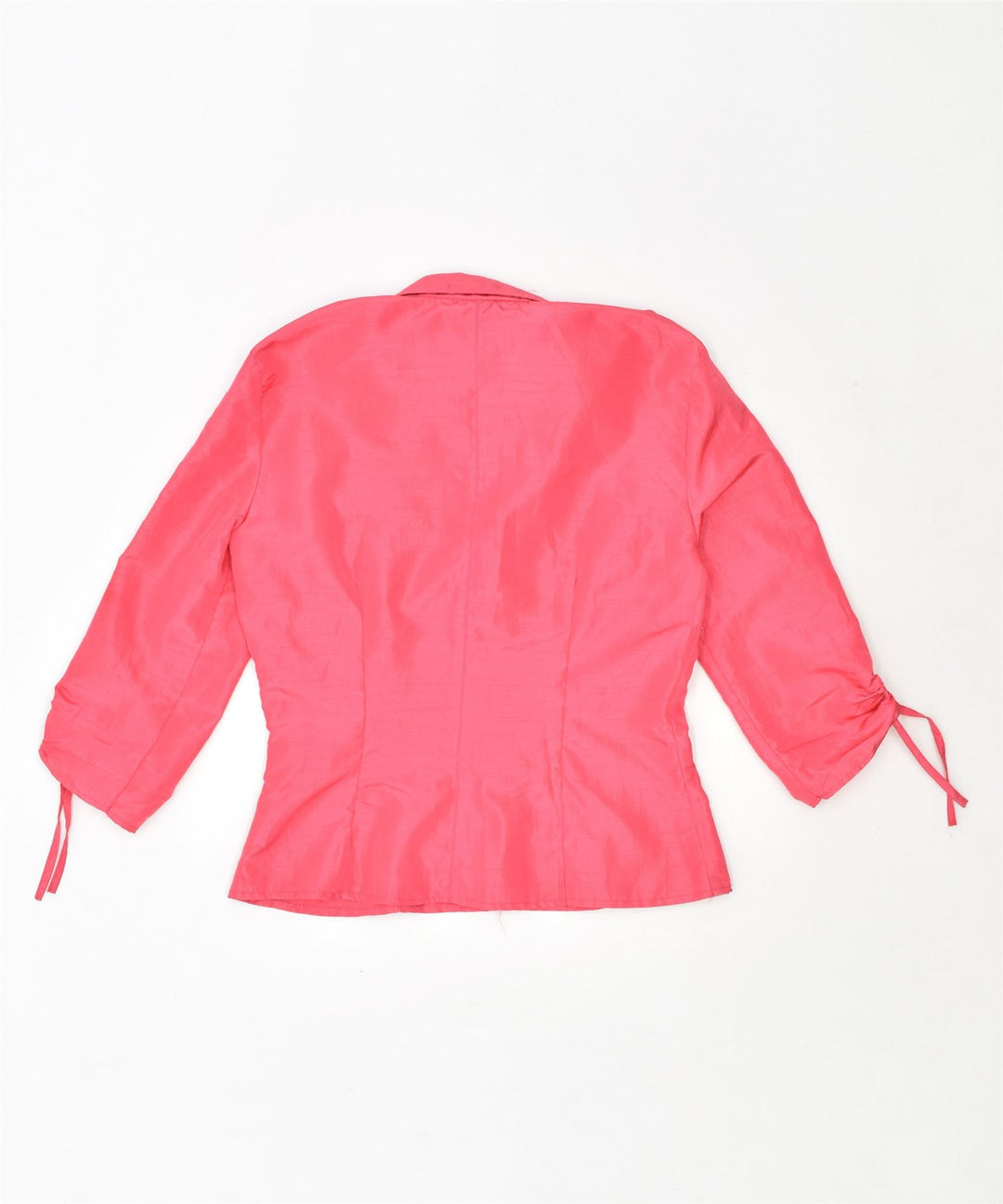 NEW PENNY Womens 3/4 Sleeve Shirt Blouse UK 12 Medium Pink Polyester | Vintage | Thrift | Second-Hand | Used Clothing | Messina Hembry 