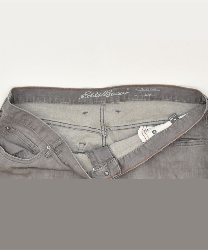 EDDIE BAUER Womens Boyfriend Slim Jeans W40 L34 Grey Cotton Classic | Vintage | Thrift | Second-Hand | Used Clothing | Messina Hembry 