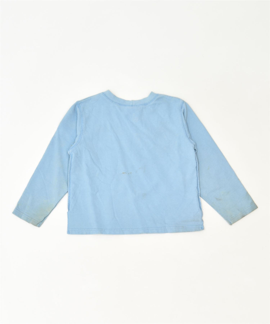 OSHKOSH Girls Graphic Top Long Sleeve 4-5 Years Blue Cotton Classic Vintage | Vintage | Thrift | Second-Hand | Used Clothing | Messina Hembry 