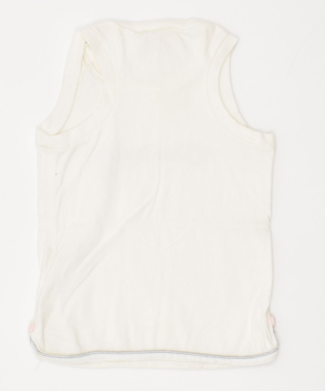 CHAMPION Girls Graphic Vest Top 6-9 Months White Cotton | Vintage | Thrift | Second-Hand | Used Clothing | Messina Hembry 