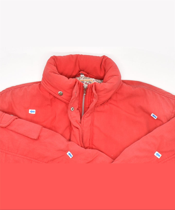 RESERVE Womens Windbreaker Jacket UK 18 XL Red Polyester | Vintage | Thrift | Second-Hand | Used Clothing | Messina Hembry 