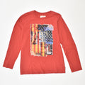 LEVI'S Boys Graphic Top Long Sleeve 11-12 Years Red Cotton | Vintage | Thrift | Second-Hand | Used Clothing | Messina Hembry 