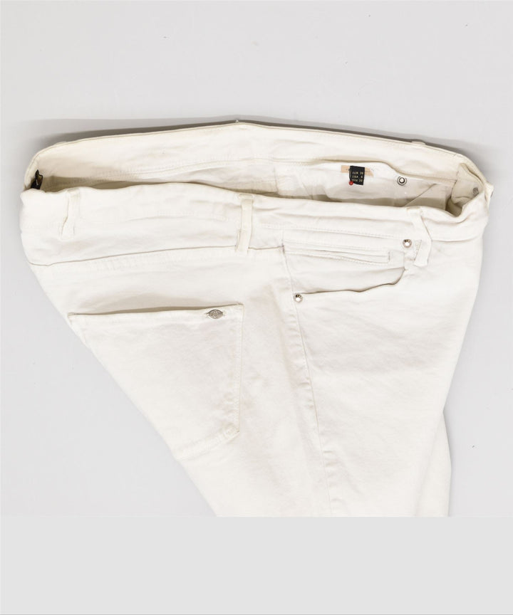 MASSIMO DUTTI Womens Crop Slim Jeans EU 38 Medium W30 L28 White | Vintage | Thrift | Second-Hand | Used Clothing | Messina Hembry 