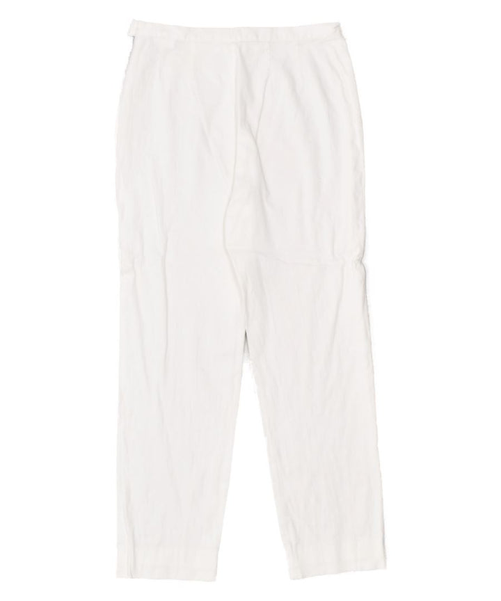 CONBIPEL Womens Straight Casual Trousers W28 L26 White | Vintage | Thrift | Second-Hand | Used Clothing | Messina Hembry 