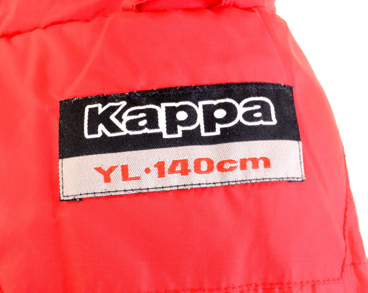 KAPPA Boys Padded Jacket 9-10 Years Large Red Nylon - Second Hand & Vintage Designer Clothing - Messina Hembry