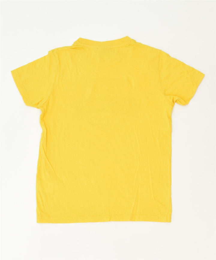 ELLESSE Boys Graphic T-Shirt Top 9-10 Years Yellow Cotton Classic | Vintage | Thrift | Second-Hand | Used Clothing | Messina Hembry 
