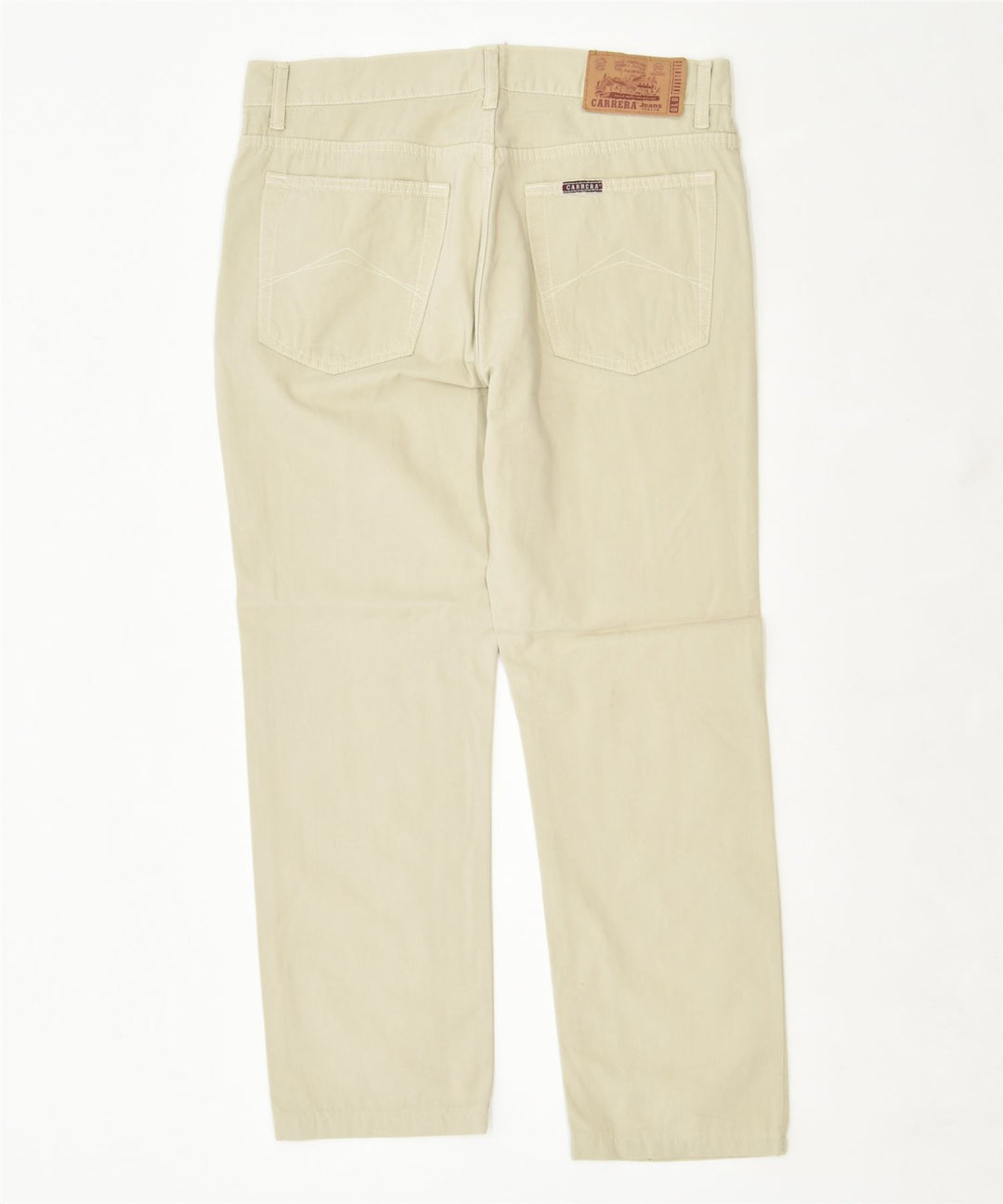 CARRERA Womens Straight Jeans W33 L28 Beige Cotton | Vintage | Thrift | Second-Hand | Used Clothing | Messina Hembry 