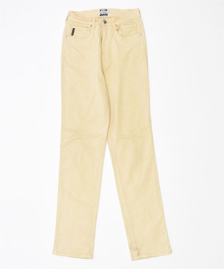 ICEBERG Womens Slim Casual Trousers W28 L30 Beige Cotton | Vintage | Thrift | Second-Hand | Used Clothing | Messina Hembry 