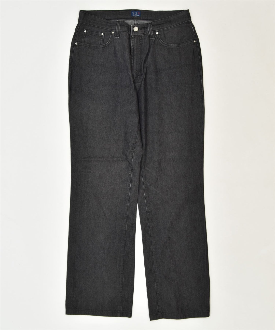 TRUSSARDI Womens Straight Casual Trousers W32 L30 Grey Cotton Classic | Vintage | Thrift | Second-Hand | Used Clothing | Messina Hembry 