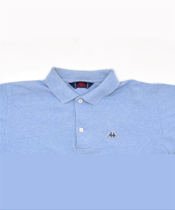 ROBE DI KAPPA Mens Polo Shirt Small Blue Cotton | Vintage | Thrift | Second-Hand | Used Clothing | Messina Hembry 