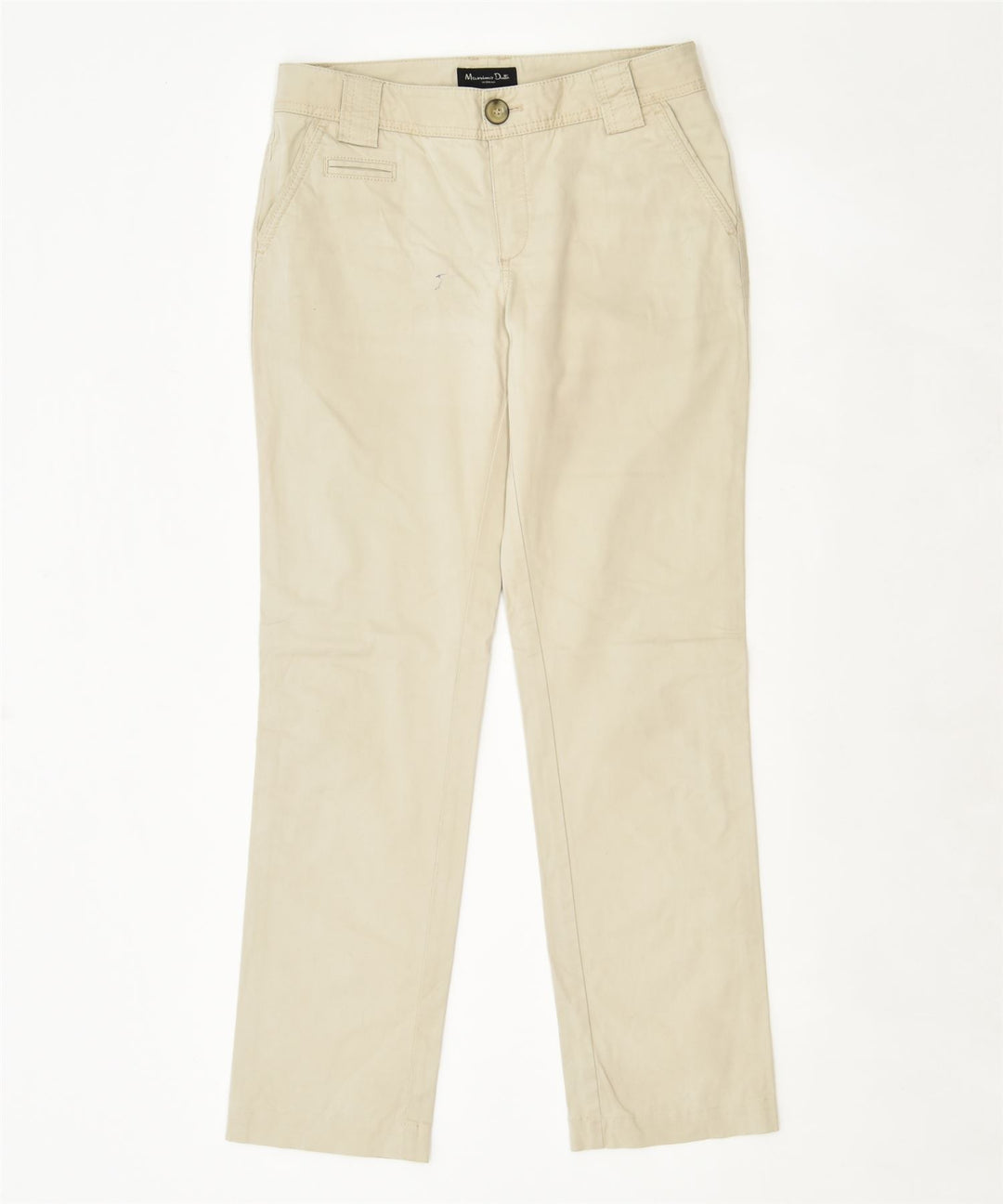MASSIMO DUTTI Womens Slim Chino Trousers W28 Medium Beige Cotton | Vintage | Thrift | Second-Hand | Used Clothing | Messina Hembry 