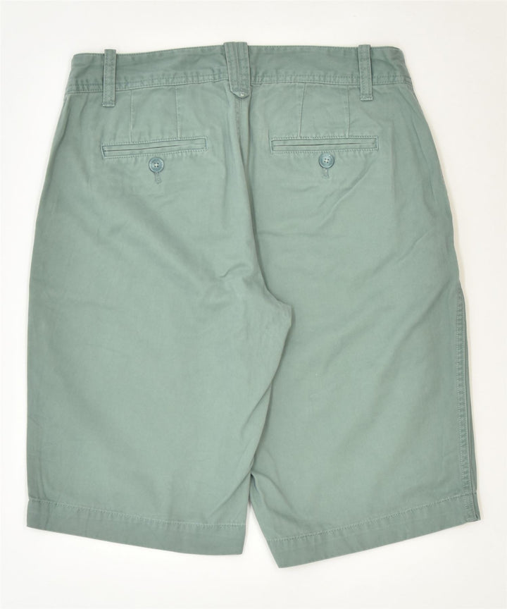 EDDIE BAUER Womens Chino Shorts US 6 Medium W30 Green Cotton Classic | Vintage | Thrift | Second-Hand | Used Clothing | Messina Hembry 